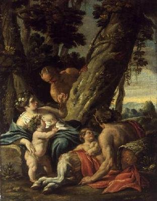 Satyr ve Perisi, 18. yüzyıl by François Boucher