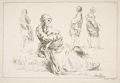 Eskizler Sayfası, 1753. by François Boucher