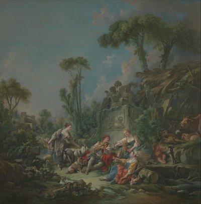 Çoban İdil, 1768. by François Boucher