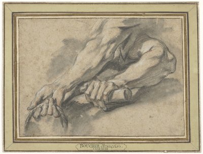 İki önkol çalışmaları by François Boucher