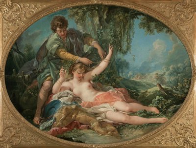 Sylvia, Aminta tarafından serbest bırakıldı, 1755. by François Boucher