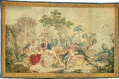 The Noble Pastoral'dan Kuş Avcısı by François Boucher