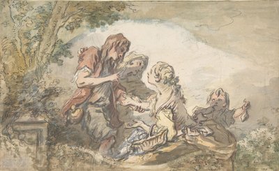 Falcı, 18. yüzyıl. by François Boucher