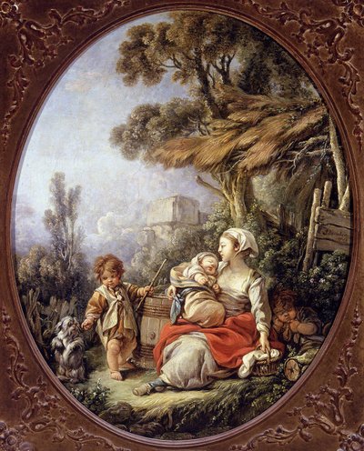 Küçük Köpeklerin Dansı by François Boucher