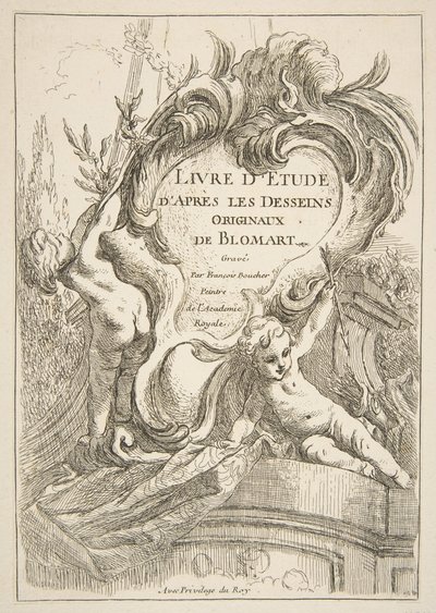 Başlık Sayfası, 1753. by François Boucher