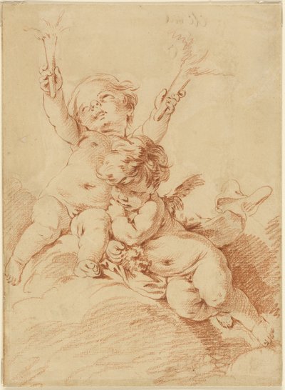 İki Putti by François Boucher