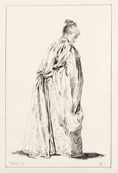 kadın ayakta by François Boucher
