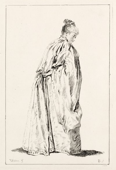 Kadın Ayakta. by François Boucher