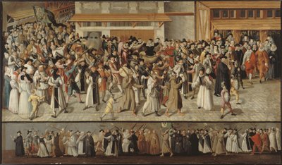 Paris Sokaklarında Kutsal Birlik Alayı, yaklaşık 1590. by François Bunel the Younger