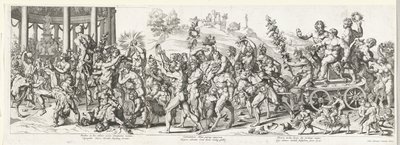 Triomf van Bacchus by François Chauveau (attributed to)