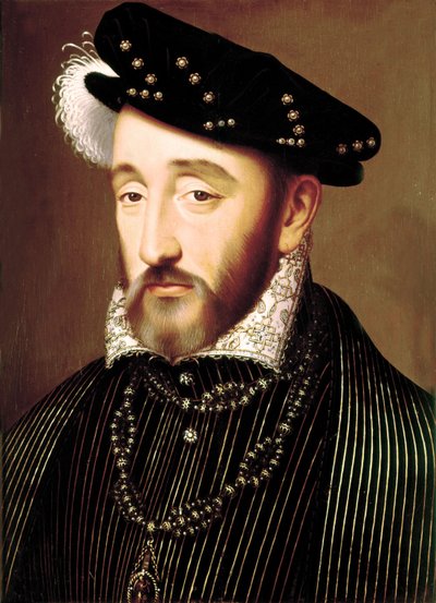 Panelde Henri II yağı by François Clouet
