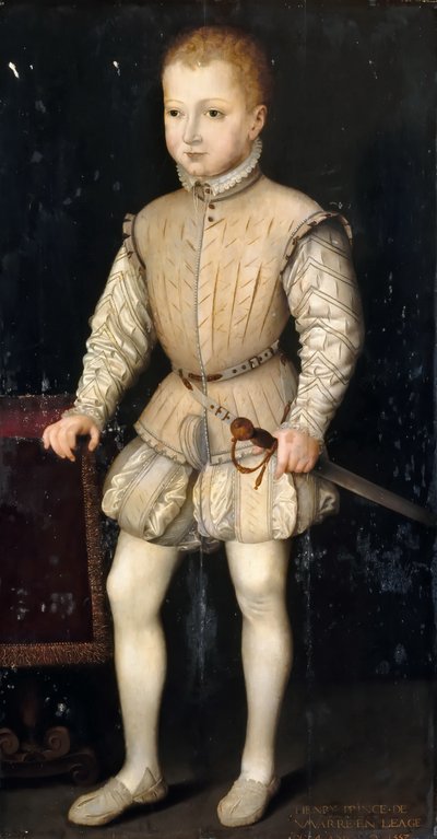 Çocukken Fransa Kralı IV. Henry by François Clouet
