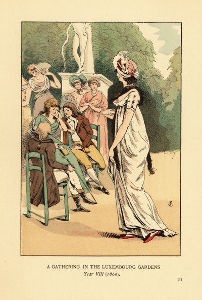 Lüksemburg Bahçelerinde Bir Buluşma, Yıl VIII by François Courboin