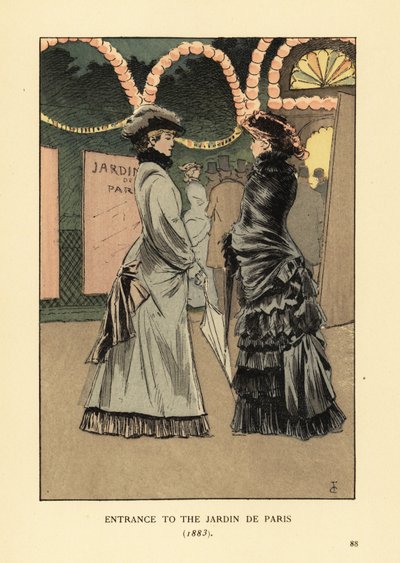 Jardin de Paris'e giriş by François Courboin