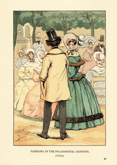 Palais-Kraliyet Bahçelerinde Moda by François Courboin