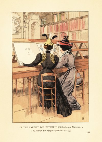 Kabine des Estampes'te, Milli Kütüphane by François Courboin