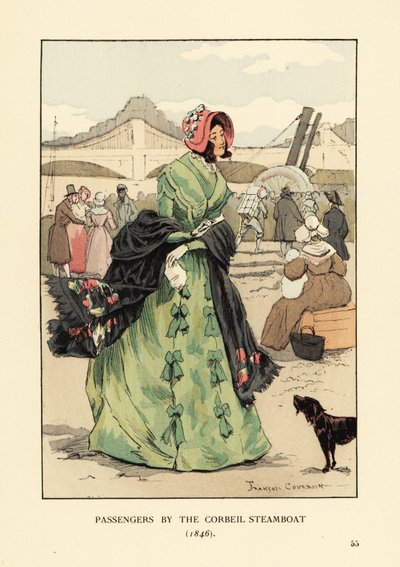 Corbeil Vapuru Yolcuları, Paris by François Courboin