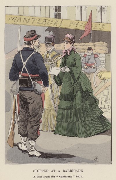 Bir Barikatta durdu, Komün 1871