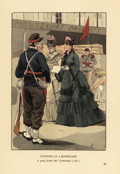 Bir barikatta durdu, Paris Komünü