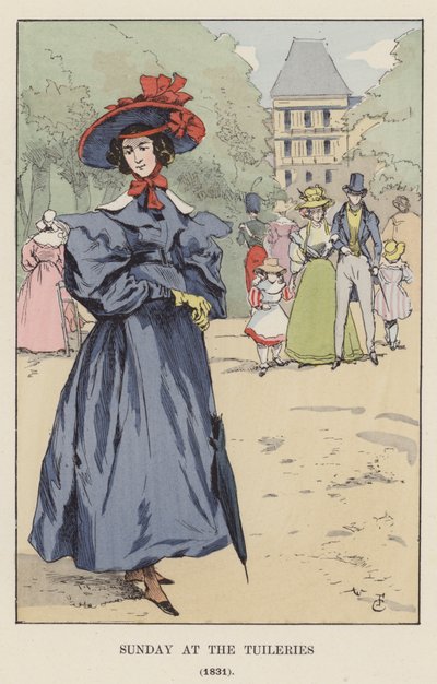 Pazar, Tuileries, 1831 by François Courboin