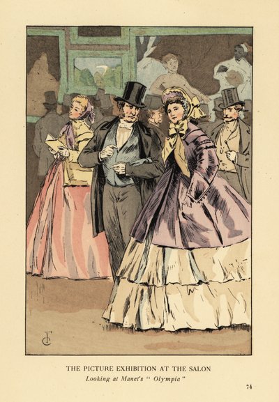 Paris Salon'daki resim sergisi by François Courboin