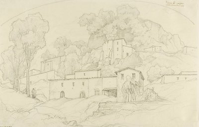 rocca di papa by François Edouard Bertin