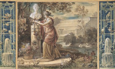Malmaison'daki Bahçelerin Koruyucusu olarak İmparatoriçe Josephine'in Bir Alegorisi, M.Ö. 1805-6. by François Gérard