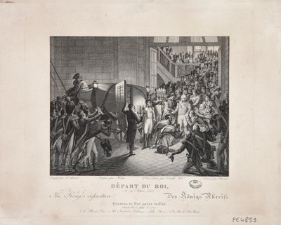 Kralın Ayrılışı, 19 Mart 1815, 1820 dolayları by François Joseph Heim
