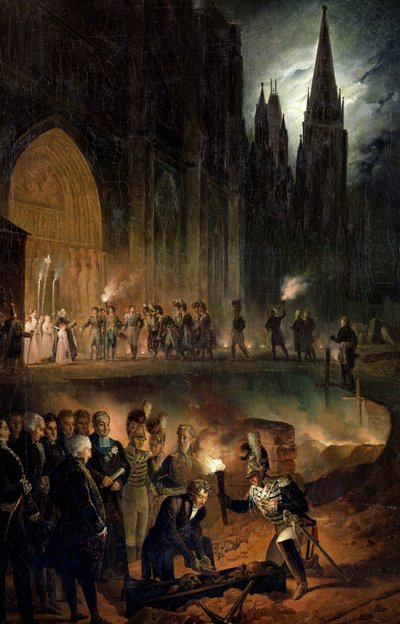 Kraliyet Ailesinin Kemiklerinin St. Denis Kilisesine Nakli, 18 Ocak 1817 by François Joseph Heim