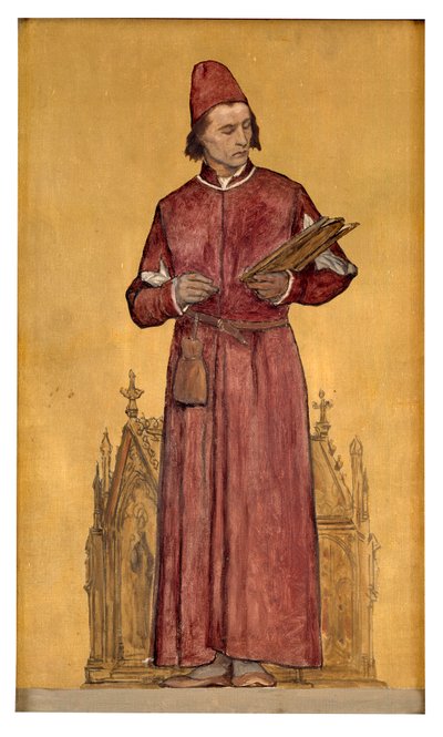 Ressam Hans Memling (tuval üzerine yağlıboya) by François Joseph Navez