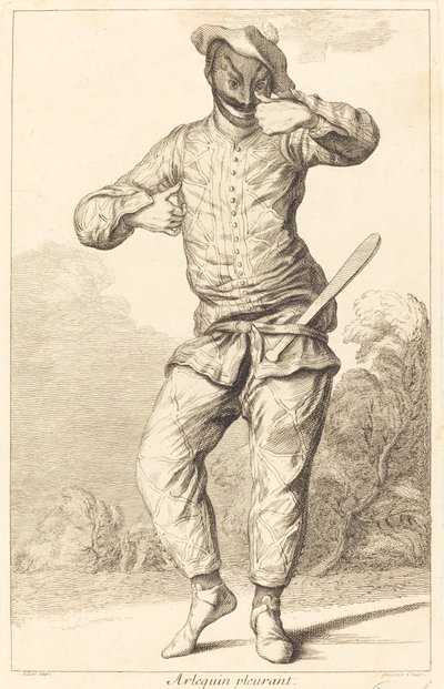 ağlayan palyaço by François Joullain after Claude Gillot