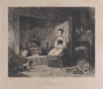 Kulübe La Chaumiere, 1800-50., 1800-50. by François Jules Collignon