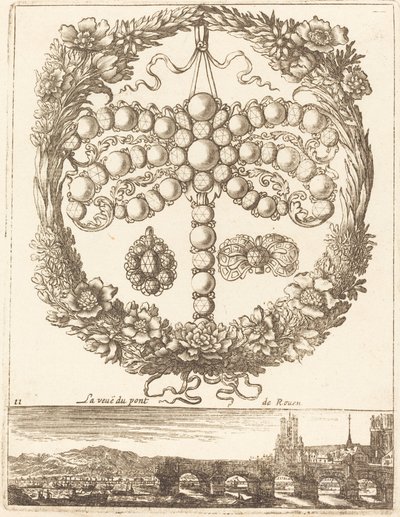 Rouen'deki La veue du pont by François Le Febvre