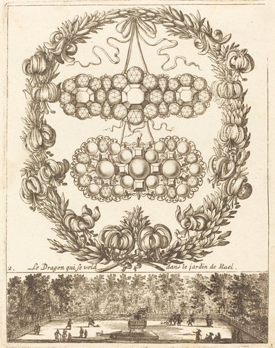 Ruel bahçesinde saklanan ejderha by François Le Febvre