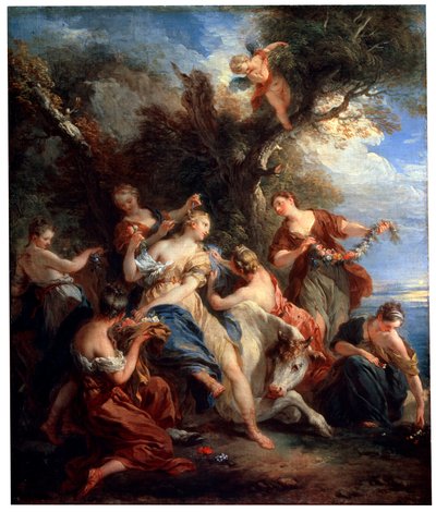 Avrupa Tecavüz, c1725 by François Lemoyne