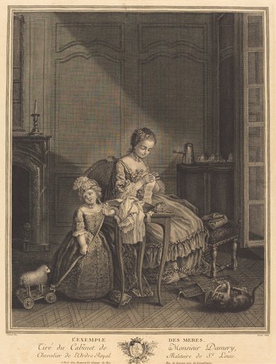 Annelerin Örneği by François Lucas after Etienne Jeaurat