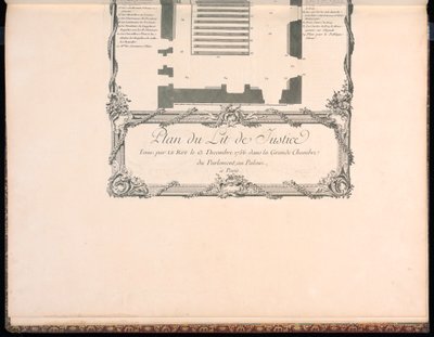 Lit de Justice Planı by Francois Nicolas Martinet