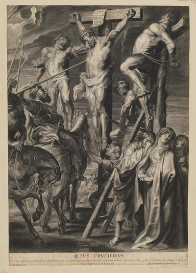 İki Hırsız arasında Çarmıhtaki İsa by François Ragot