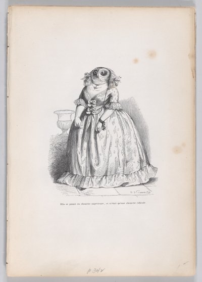 Kendini üstün bir baykuş olarak tanıttı ve Scenes from..., yaklaşık olarak gülünç bir baykuştu. 1837-47. by François Rouget