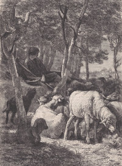Çoban, Le Magasin Pittoresque'den, ca. 1852. by François Rouget