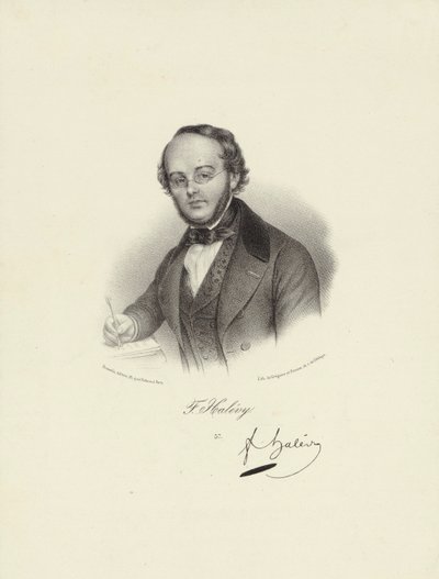 Tasvir edilen kişi:  Jacques Fromental Halévy by Francois Seraphin Delpech