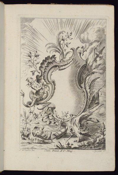 Ejderhalı Kartuş, Farklı Kullanımlara Yönelik Kartuşlar Kitabı by François de Cuvilliés the Elder