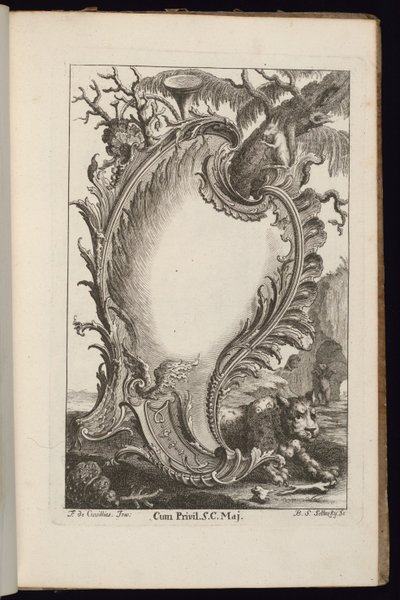 Ağaçlı Kartuş, Düzensiz Kartuşlar Kitabı by François de Cuvilliés the Elder