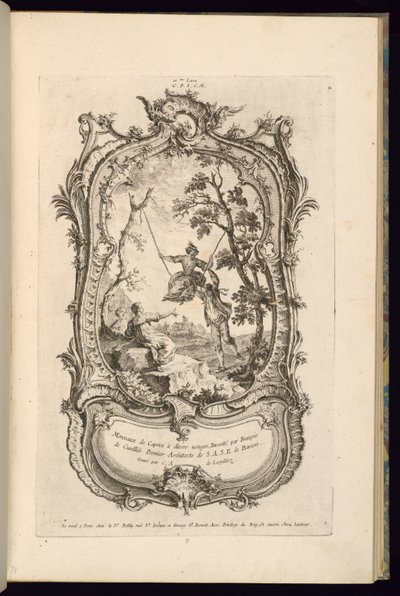 Büyük ve Küçük Bölmeli Kartuş Tasarımı by François de Cuvilliés the Elder