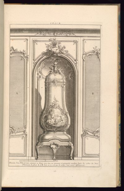 Beyaz Sırlı Toprak Soba Çizimi…Farklı by François de Cuvilliés the Elder
