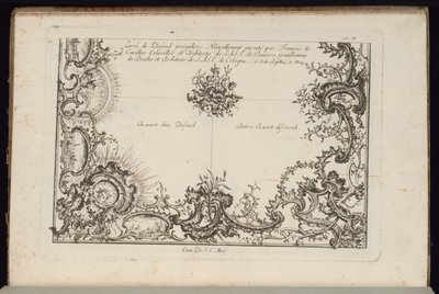 Bir Tavanın İki Çeyreği, Düzensiz Tavanların Yeni Kitabı by François de Cuvilliés the Elder