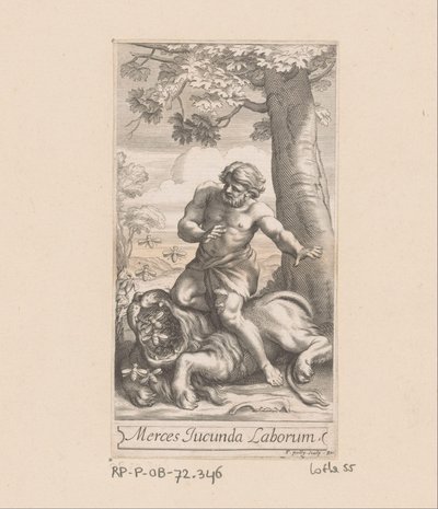Samson ve aslan by François de Poilly (I)