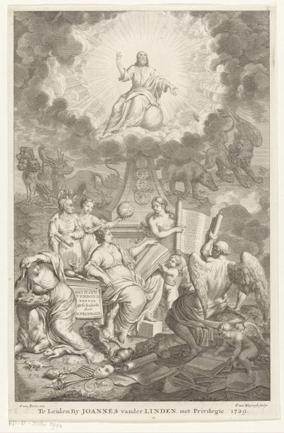 Eski ve Yeni Ahit Alegorisi H. Prideaux ile bağlantılı O. ve N. Sözleşmesi (nesne üzerindeki başlık) Başlık sayfası: Humphrey Prideaux, The Old and New Covenant aen, Yahudilerin ve komşu ulusların tarihlerinde bağlantılı by François van Bleyswijck