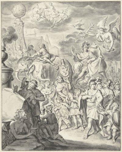 Bir prens veya generalin alegorik zaferi by François van Bleyswijck