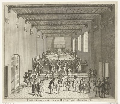 Hollanda Mahkemesi oturumda, yaklaşık 1700 Hollanda